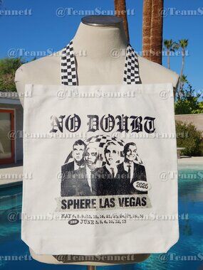 No Doubt White Tote Bag / Sphere Las Vegas Residency 2026